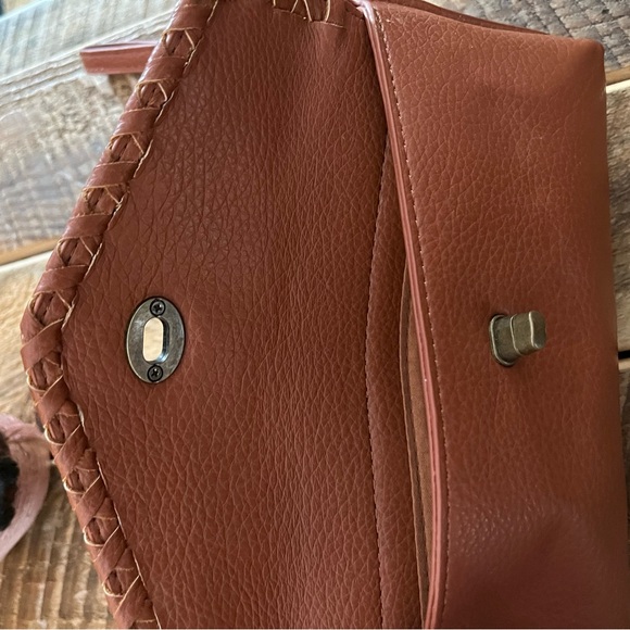 Maurices Tan Leather Wristlet Clutch - Picture 6 of 8